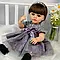 Музична вінілова лялька ручної роботи Reborn Doll у ошатній сукні (музичний чіп, видає звуки), фото 4