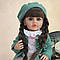 Музична вінілова реалістична лялька Reborn Doll зі справжнім волоссям (музичний чіп, видає звуки), фото 4