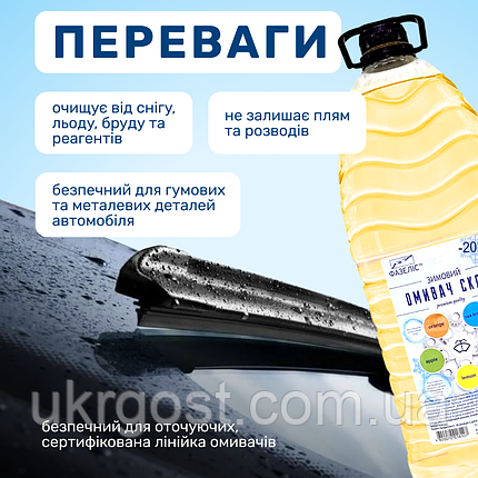 Очищувач скла Зимовий Фазеліс Лимон -20 °С 4 л, фото 3