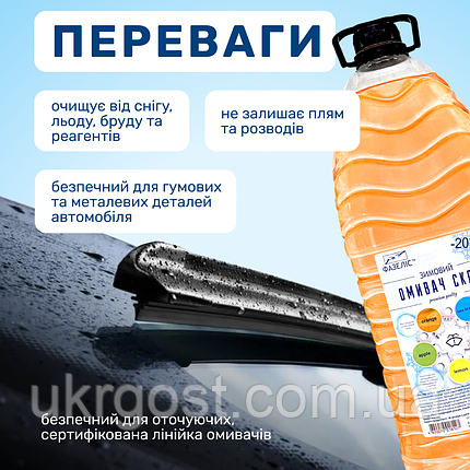 Очищувач скла Зимовий Фазеліс Алельсин -20 °С 4 л, фото 2
