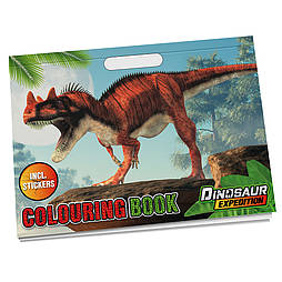 Dinosaur Expedition Розмальовка зі стікерами/ Дінозаур Експедішн Розмальовка зі стікерами, 961028