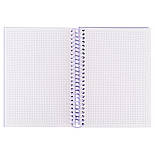 Блокнот на спіралі тверда обкл., А5, 120 арк.,кл., Happy, фото 3