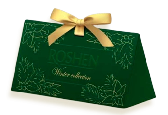 Ексклюзивний подарунковий новорічний набір цукерок Roshen Winter Collection 236 грамів