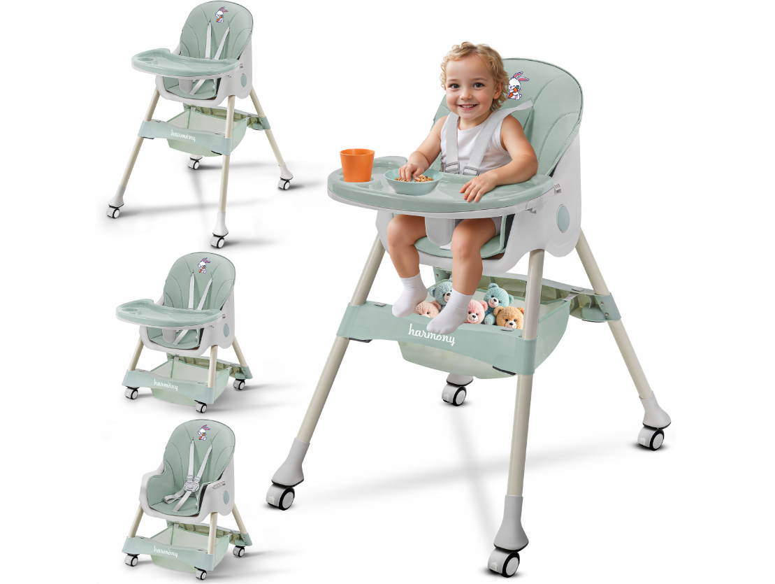 Стільчик для годування дитини 4 В1 Harmony, фото 1
