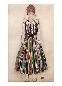 Листівка Egon Schiele - Porträt der Künstlerin Edith, 1915