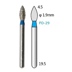 Алмазні бори - FO-29 - 5 шт