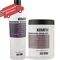 Набір для відновлення волосся з кератином KayPro Keratin Special Care Shampoo + Mask 1000 мл