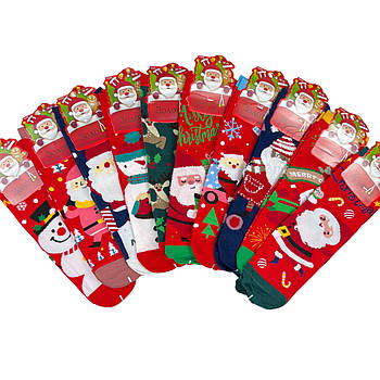 Жіночі новорічні яскраві шкарпетки Золото