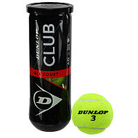 М'ячі для великого тенісу 3 шт DUNLOP CLUB AC DL601334