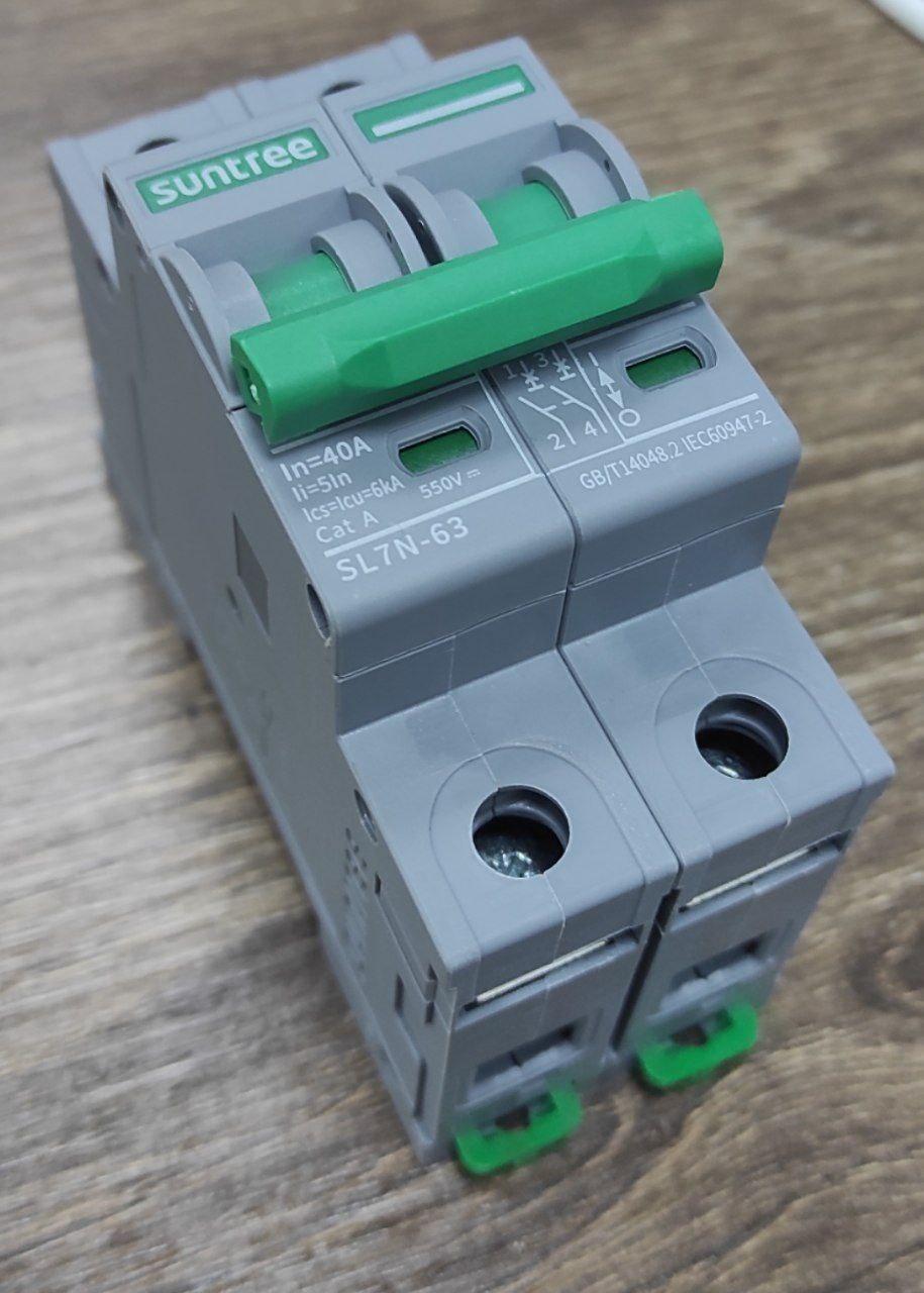 Автоматичний вимикач Suntree SL7N-63 DC 2P C40A 550VDC