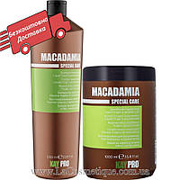 Набір для відновлення волосся з олією макадамії KayPro Macadamia Shampoo + Conditioner 1000 мл