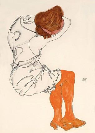 Листівка Egon Schiele - Das schlafende Mädchen, 1913, фото 1