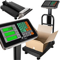 Ваги товарні акумуляторні для підлоги Malatec до 150 кг складні з посиленою платформою (23537)