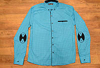 Стрейчевая мужская рубашка m- xxxl размеры