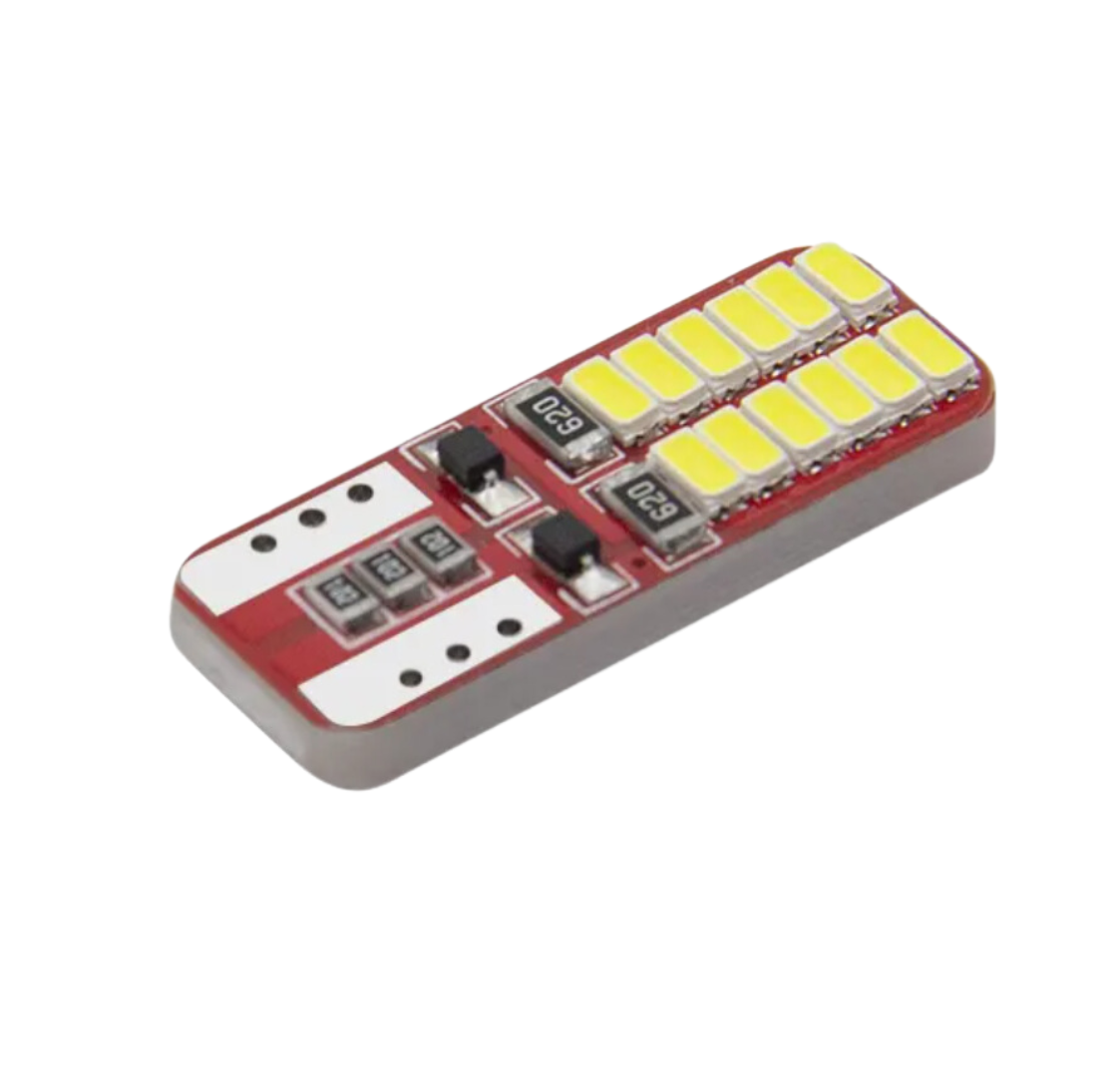LED-автолампа діодна T10 W5W 24SMD 4014 12 В 5 Вт CANBUS Білий