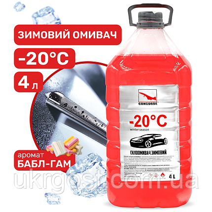 Омивач для скла Зимовий Concorde Bubble Gum 4 л, фото 1