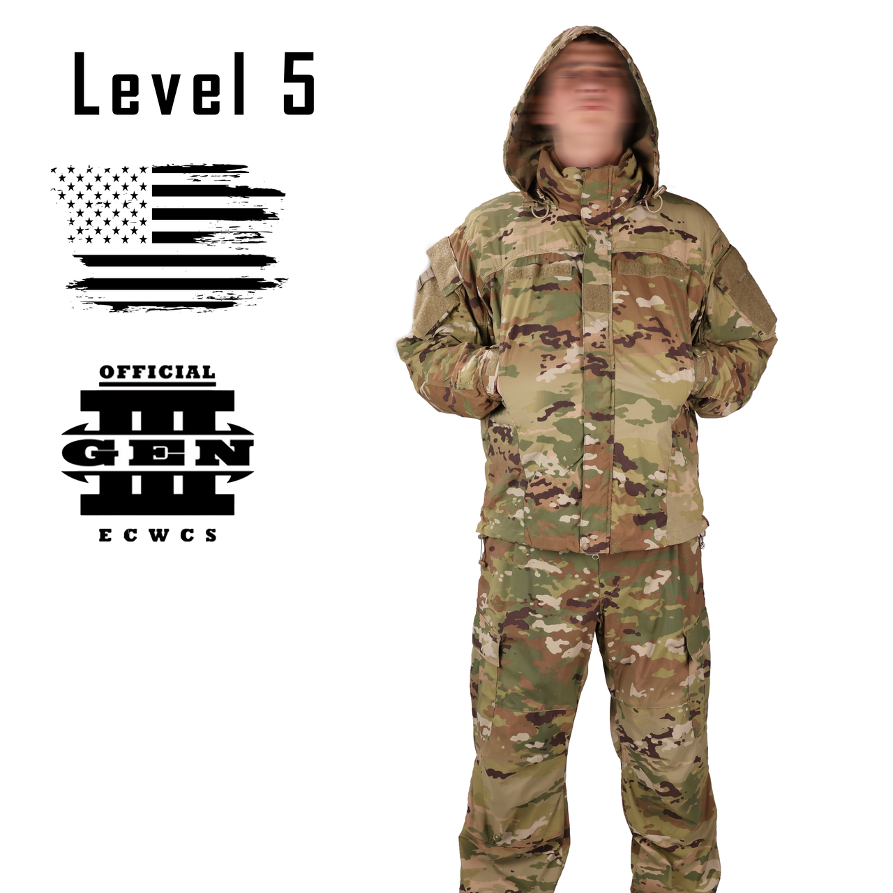 Комплект ECWCS Gen III Level 5, Розмір: Large Regular, Колір: OCP Scorpion, Soft Shell, фото 1