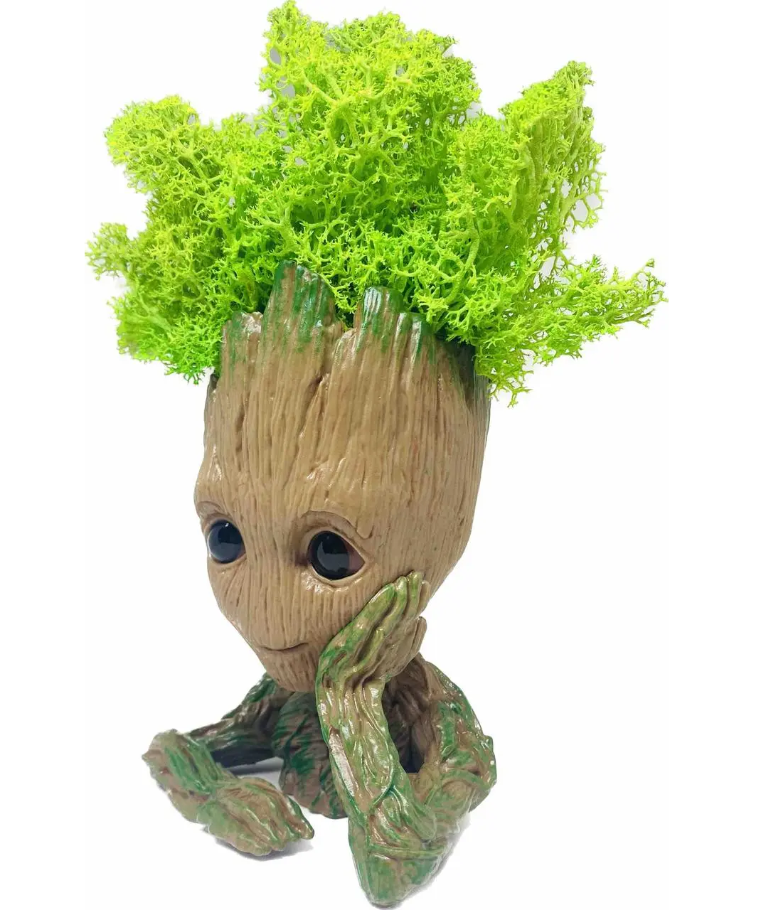 Кашпо горщик Грут Groot G1 зі стабілізованим мохом, фото 1