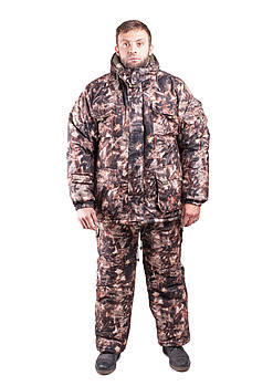 Зимовий рибальський костюм Сосновий ліс, товстий шар синтипону, водонепроникна мембрана алова, -30с комфорт