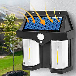 Ліхтар на сонячній батареї із датчиком руху Solar Wall Lamp CB-228 / Настінний світильник вуличний