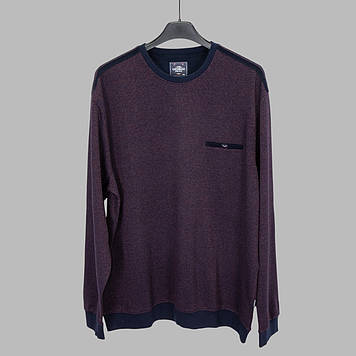 Реглан чоловічий Caporicco 9279 SPR BTL BORDO 70% бавовна 20% віскоза 10% акрил 5XL(Р)