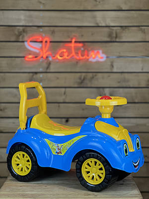 Толокар машинка каталка Technok Toys 3510 жовто-блакитний