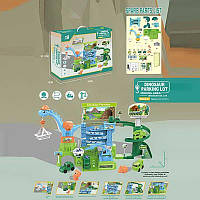 Mkmセット Ігровий автотрек ZX 863 A (24) з 4 машинками, краном-маніпулятором