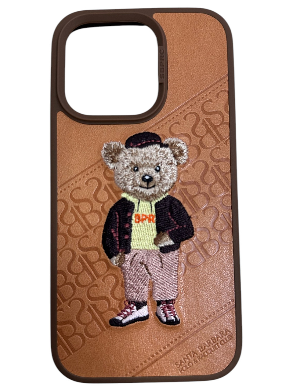 Чохол для IPhone Оригінальний чохол POLO Santa Barbara “Bear series” Brown iPhone 14 pro max