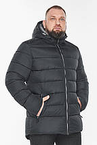 Чоловіча зимова графітова куртка з капюшоном модель 53111 52 (XL), фото 5
