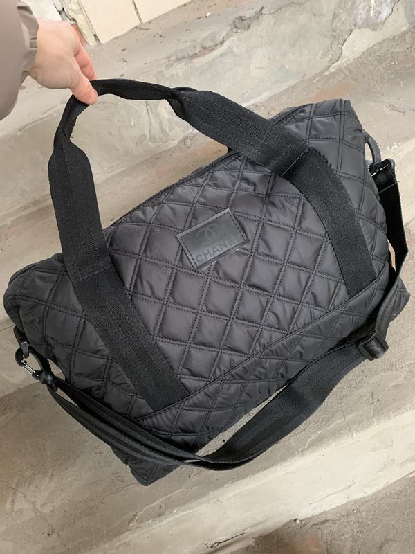 Жіноча сумка стьобана дута з плащової тканини, фото 1