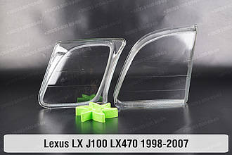 Скло фари Lexus LX J100 LX470 (1998-2007) ліве