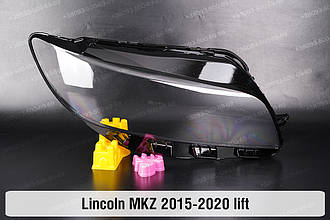 Скло фари Lincoln MKZ (2015-2020) рест праве