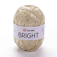 YarnArt BRIGHT (Брайт) № 101 перламутрове золото з люрексом (Пряжа, нитки для в'язання)
