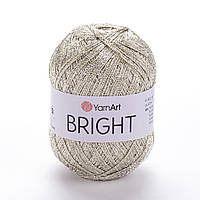 YarnArt BRIGHT (Брайт) № 120 світло золотий з люрексом (Пряжа, нитки для в'язання)