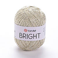 YarnArt BRIGHT (Брайт) № 121 золотий з люрексом (Пряжа, нитки для в'язання)