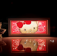 Світильник нічник 3D  Хелло Кітті Кітті Уайт Hello Kitty Kitty White 20 см NL3D HL KW