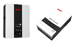 Комплект аварійного живлення інвертор Must PV19-6048 EXPI + АКБ Must LP16-48200 48V 200 Ah