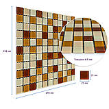 Мозаїка з декоративного скла коричнева 298х298х4,5мм SW-00002363, фото 3