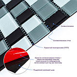 Мозаїка з декоративного скла чорно-сіра 298х298х4,5мм SW-00002369, фото 2