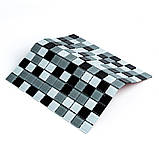 Мозаїка з декоративного скла чорно-сіра 298х298х4,5мм SW-00002369, фото 7