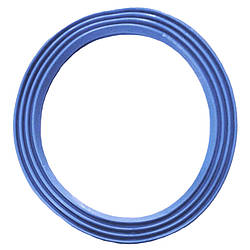 Прокладка ПВХ на євровипуск сифону 108 х 88 х 6 мм синя упаковка 10 штук