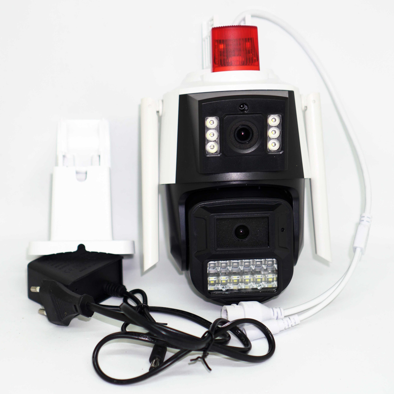 IP WiFi камера P05 з двома об'єктивами та нічною зйомкою для спостереження та охорони (iCSee), фото 1