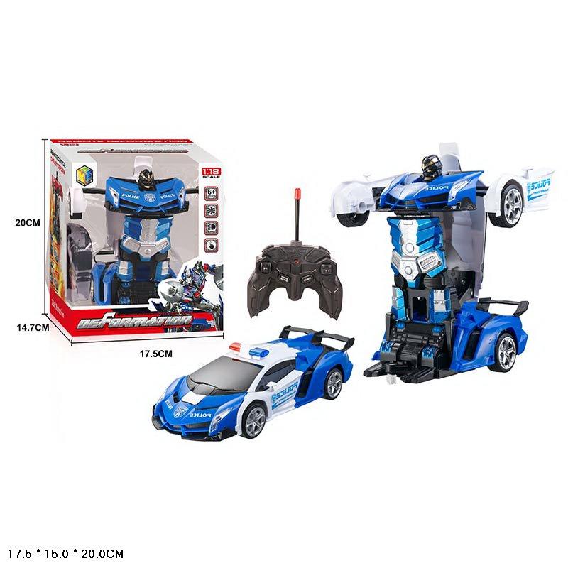 Машина-трансформер на радіокеруванні  арт. 27-8KX   світ., USB-зарядка, короб. 17,5*15*20см, фото 1