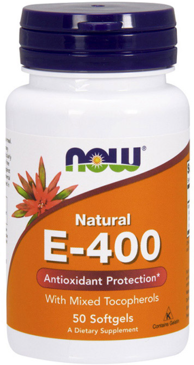 Вітамін Е NOW Natural E-400 50 капс