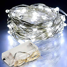 Гірлянда Xmas "Роса" 3 м на 2 батарейках Білий