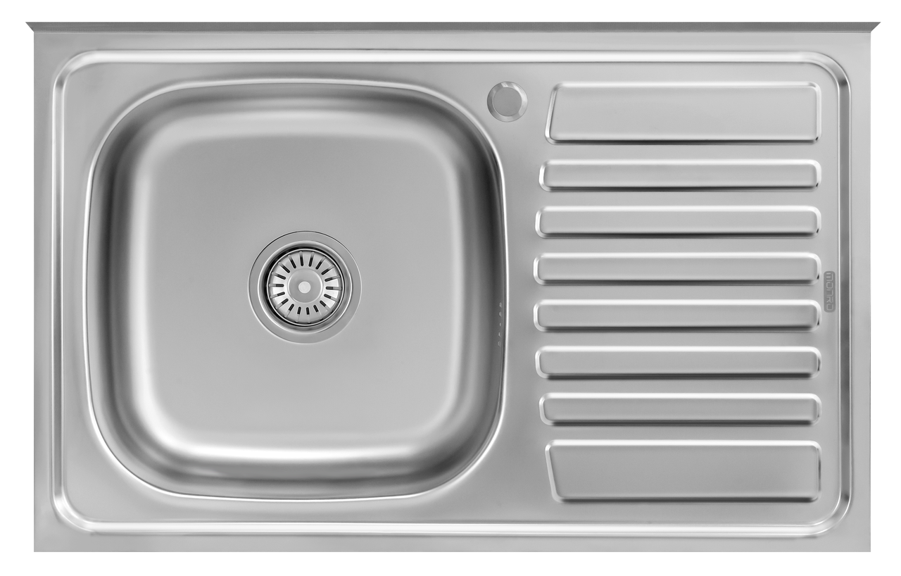 Мийка накладна MONRO 8050 (06/160) Satin ліва чаша прямокутна
