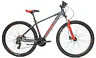 Гірський велосипед Crosser 075С 29" рама 17" обладнання Shimano 21 швидкість гальма гідравліка Logan, фото 3