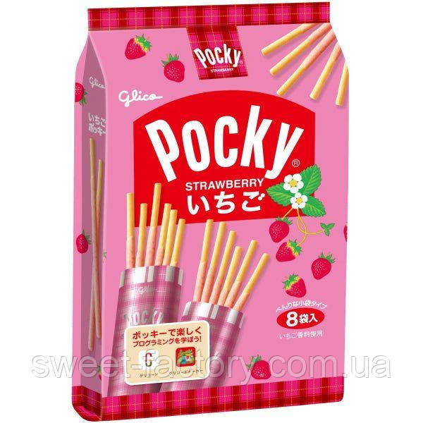 Pocky Glico Strawberry Minions 8s 134g, фото 1