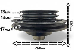 Шків колінвала на генератор WEICHAI 13/13/17
