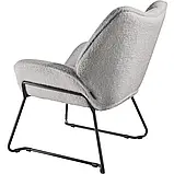 Крісло Kjeld з оббивкою букле та широкою спинкою, фото 4